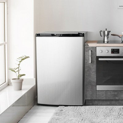 Simzlife 3.0 Cu. Ft. Upright Freezer,Large Capacity Rapid Cooling Upright Freezer Refrigerator, Silver (LOCAL PICKUP ONLY)