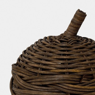 Small Dark Woven Fall Pumpkin - Threshold