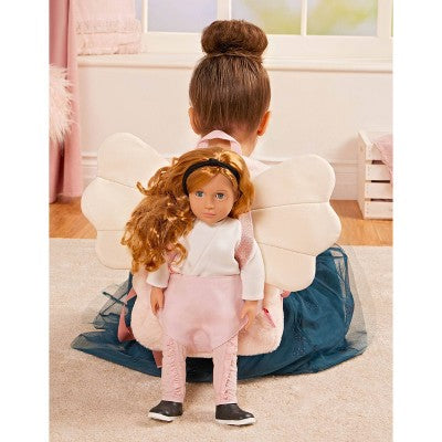 Our Generation Be Magical Doll Carrier Backpack with Wings for Kids' & 18" Dolls: Fits 16-19 Inch Doll, Polyester Material