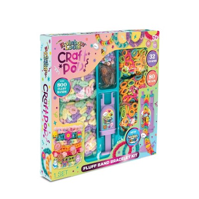Rainbow Loom Craft Pop Fluff Band Bracelet Making Kit