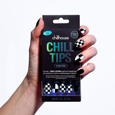 Chillhouse Chill Tips Press-On Nail Set - Design Studio - SK8TR GRL - 24ct