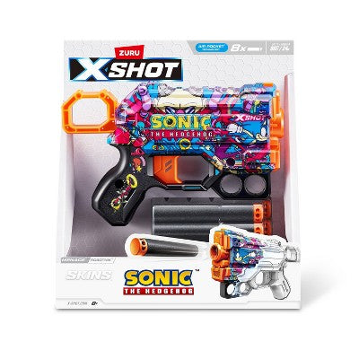 XSHOT Skins Sonic the Hedgehog Robotnik Toy Dart Blaster by ZURU