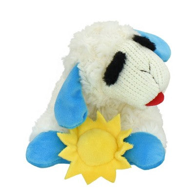Multipet Lamb Chop holding Sun Summer Dog Interactive Plush Toy - White