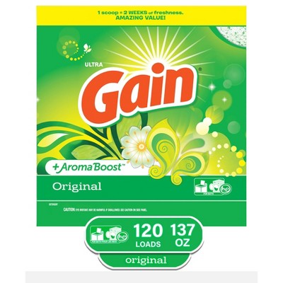 Gain Ultra HEC Original Powder Laundry Detergent - 137oz
