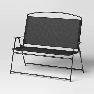 Sling Folding Outdoor Portable Patio Chair Black - Room Essentials (LOCAL PICKUP ONLY)