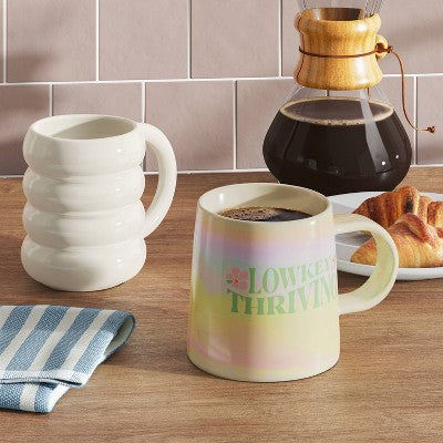14oz Stoneware Artisan Mug White - Room Essentials