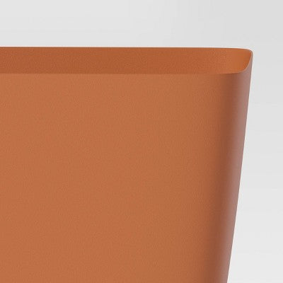 Square Self-Watering Plastic Indoor Outdoor Planter Pot Orange 6"x6" - Room Essentials