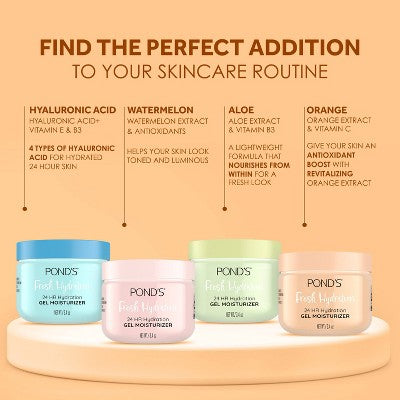 POND'S Gel Fruity HYDRA Orange Face Moisturizer - 3.4oz