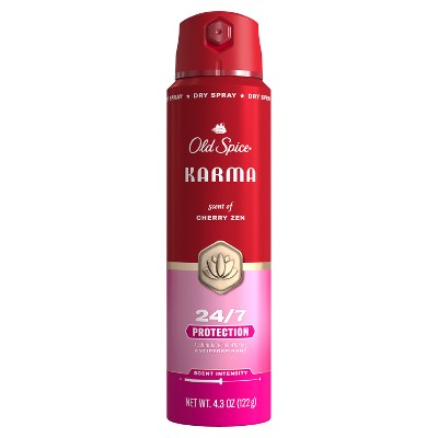Old Spice Red Collection Men's 48-Hour Odor Protection Lightweight Formula All-Day Freshness Antiperspirant Spray - Karma Scent - 4.3oz