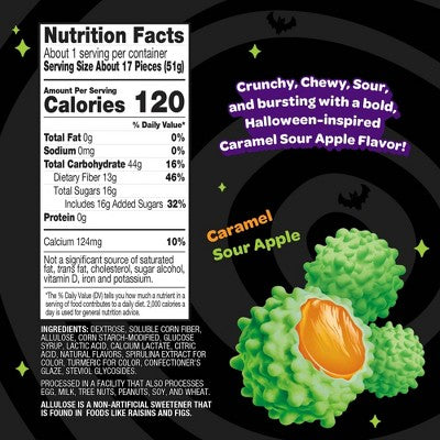 JOYRIDE Gummy Busters Halloween Sour Caramel Apple Mix Candy - 1.8oz