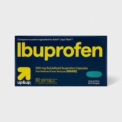 Ibuprofen (NSAID) Pain Reliever & Fever Reducer Softgels - 80ct - up&up