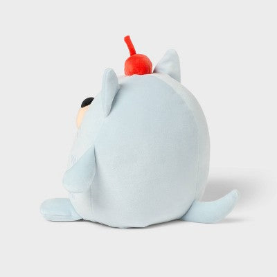Cat Kids' Mini Weighted Plush Throw Pillow Blue - Pillowfort
