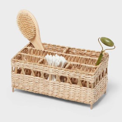 Natural Woven Makeup Organizer - Threshold