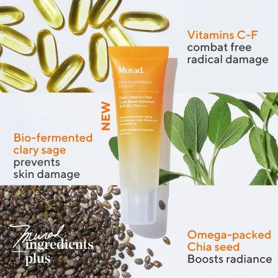 Murad Multi-Vitamin Clear Coat - SPF 50 - 1.7fl oz - Ulta Beauty: Paraben-Free, Sulfate-Free, Alcohol-Free, For Face, Chest, Neck
