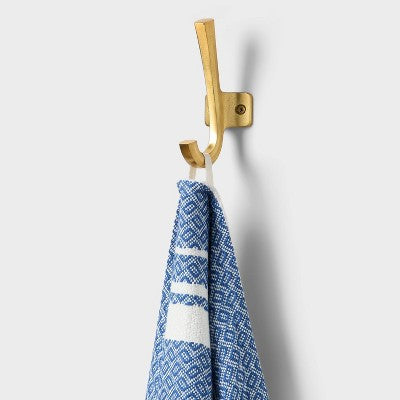 40"x72" Peshtemal Premium Lightweight Striped Oversized Beach Towel with Knotted Fringe Blue - Threshold (LOCAL PICKUP ONLY)