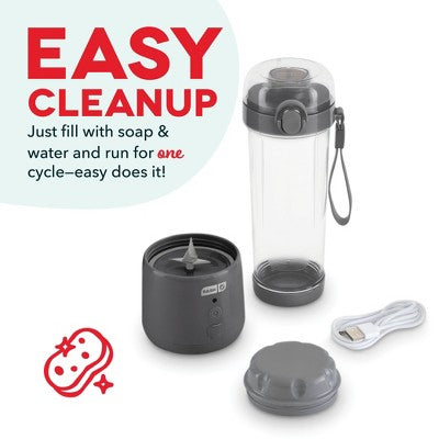 Dash Portable USB Blender Gray