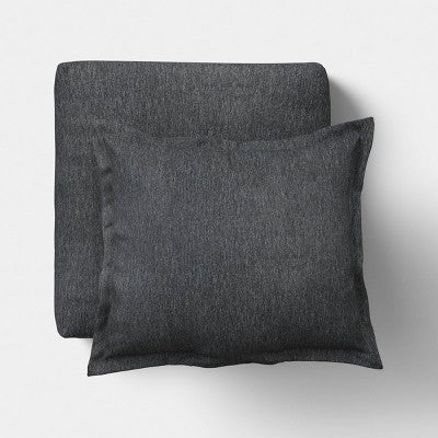 2pc Solid Deep Seat Outdoor Cushion Sets Gray - Threshold (LOCAL PICKUP ONLY)