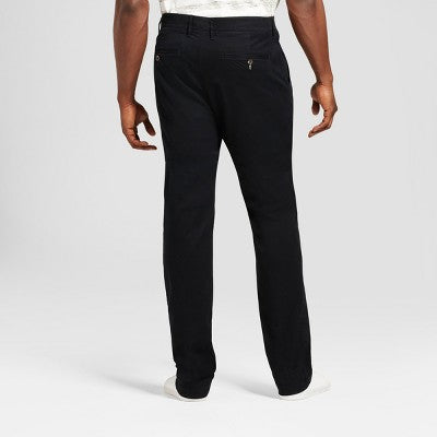 Men's Big & Tall Every Wear Slim Fit Chino Pants -  Black 36