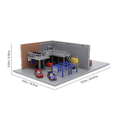 The Fast and the Furious Han's Garage Nano Scene Toy Vehicle Playset