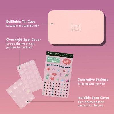 Rael Beauty Miracle Patch Glow and Go Kit - 38ct: Paraben-Free, Silicone-Free, Unscented, For Face