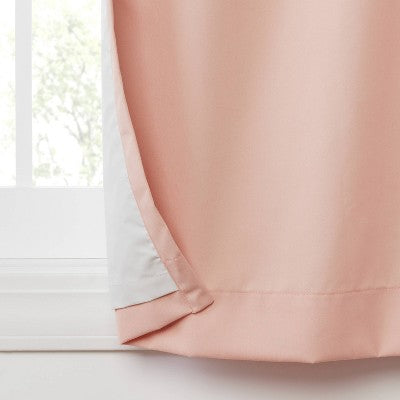 63" Blackout Tie Top Embellished Kids' Panel with Ties Pink - Pillowfort