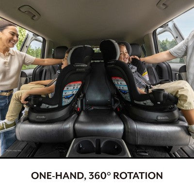 Evenflo Gold Revolve 360 Slim 2-in-1 Rotating Convertible Car Seat - Obsidian Black (LOCAL PICKUP ONLY)
