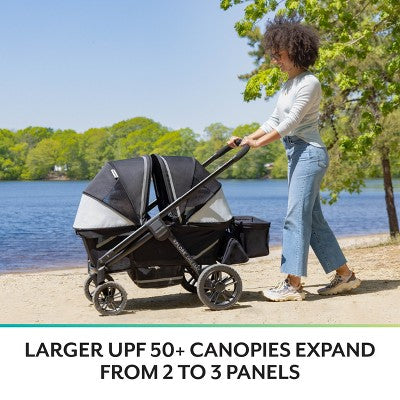 Evenflo Pivot Xplore Dreamz Stroller Wagon with Infant Car Seat Adapter - Jetsetter Black (LOCAL PICKUP ONLY)