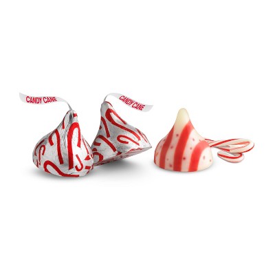 HERSHEY'S KISSES Christmas Chocolate Candy Cane Stand Up Pouch - 6.5oz