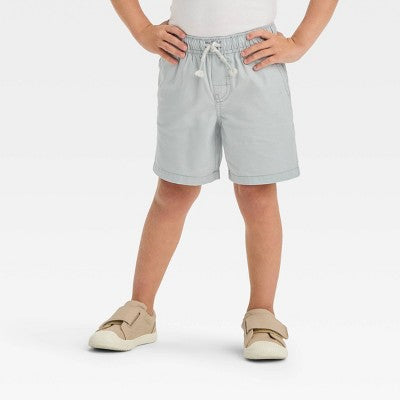 Toddler Boys' Woven Solid Pull-On Shorts - Cat & Jack Gray 18M
