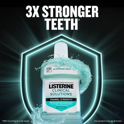 Listerine Clinical Solutions Enamel Strength Mouthwash Alphine Mint - 1L