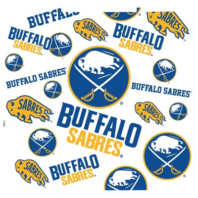 NHL Buffalo Sabres All Over Venture Water Bottle - 24oz: Portable Plastic Drinkware