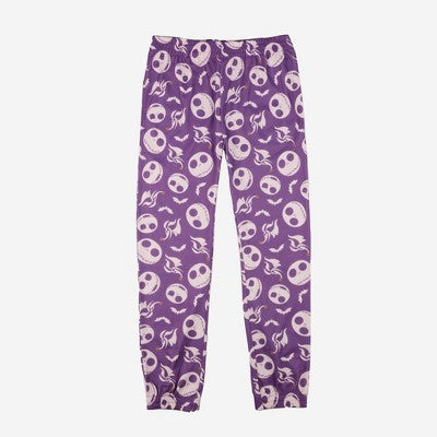 Men's Nightmare Before Christmas Jogger Pajama Pants - Purple XL