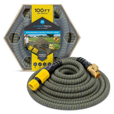 HydroTech 100ft Expandable Burst Proof Hose Yellow