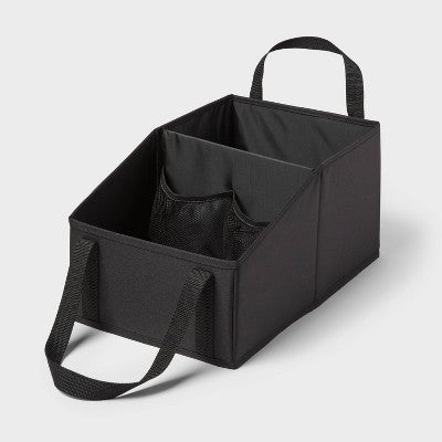 Small Transportable Storage Black - Brightroom: Car & Trunk Organizer, Automotive Accessories, Polyester, 16"x10"x8"