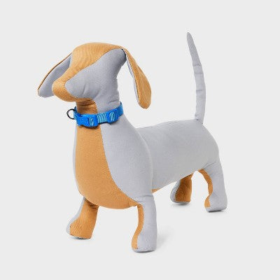 Basic Adjustable Dog Collar with Matching Buckle - S - Blue- Boots & Barkley