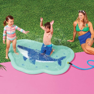 Shark Splash Pad Novelty Floats - Sun Squad: Water Inflatables for Kids