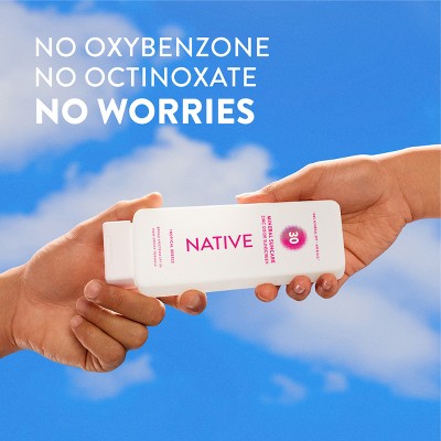 Native Mineral Sunscreen with Zinc Oxide - Tropical Breeze - SPF 30 - 7oz: Whole Body, Moisturizing, Vegan
