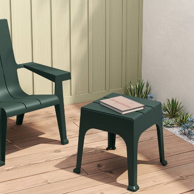 Resin Patio Accent Table Green - Room Essentials