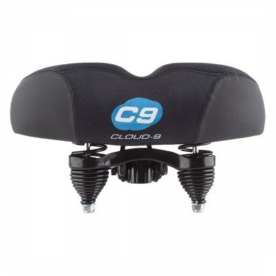 Cloud-9 Unisex Bicycle Comfort Seat Cruiser-ciser Springs - Black Gel Padding
