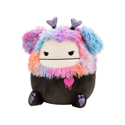 Squishmallows 12" Frumpy Girly Goth Black Bigfoot with Heart Headband Plush