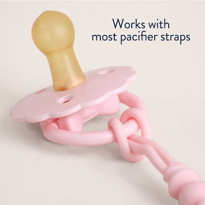 Itzy Ritzy Rubber Pacifiers 0-6m - Bows - 2pk: BPA-Free