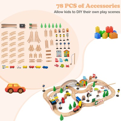 Costway All-in-One Kids Activity Table with Reversible Blackboard & Map Tabletop (LOCAL PICKUP ONLY)
