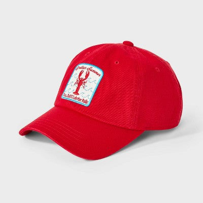 Lobster Patch Baseball Hat - Universal Thread Red