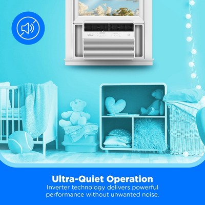 Midea 14,000 BTU DOE Smart Inverter Window Air Conditioner, For Spaces Up to 700 sq. ft, White (LOCAL PICKUP ONLY)