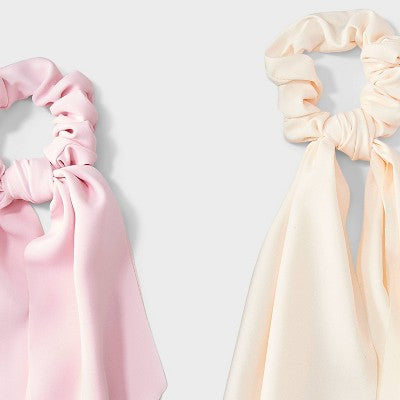 Long Tail Hair Twister Set 2pc - Wild Fable Pink/Cream