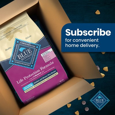 Blue Buffalo Life Protection Formula Natural Senior Small Breed Dry Dog Food with Chicken and Brown Rice - 5lbs