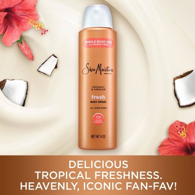 SheaMoisture Whole Body Deodorant Spray - Coconut & Hibiscus, Aluminum Free - 4oz