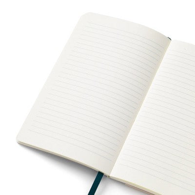 PAPIER 150pg Ruled Notebook Faux Leather Notes Lilac Soft Cover