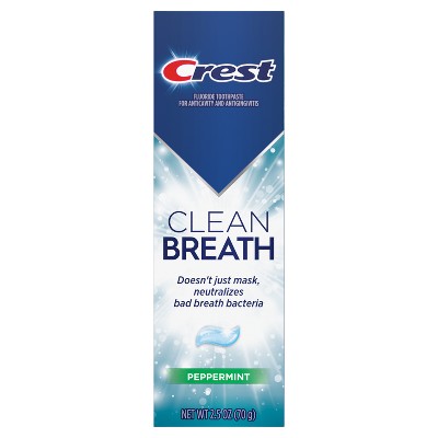Crest Clean Breath Toothpaste - Peppermint - 2.5oz