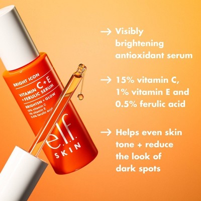 e.l.f. SKIN Bright Icon Vitamin C + E + Ferulic Face Serum - 1 fl oz